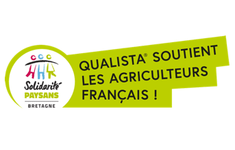 Logo Association Solidarité Paysans Bretagne. Qualista soutient les agriculteurs français !